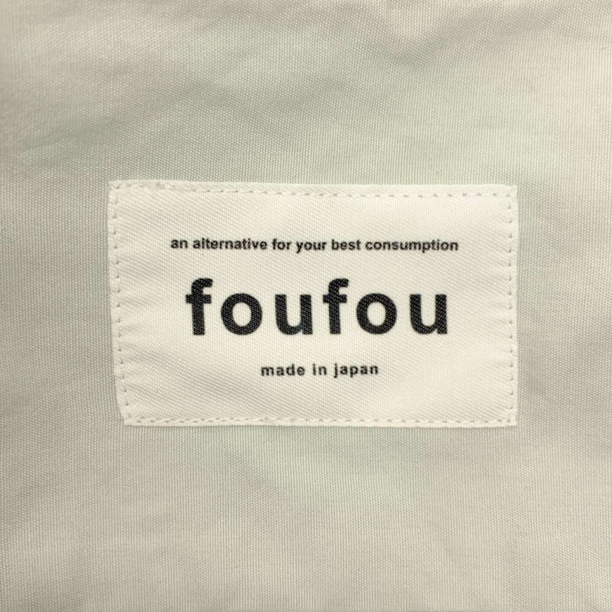 foufou / フーフー | fly front stand collar shirts フライフロント ノーカラー シャツ |