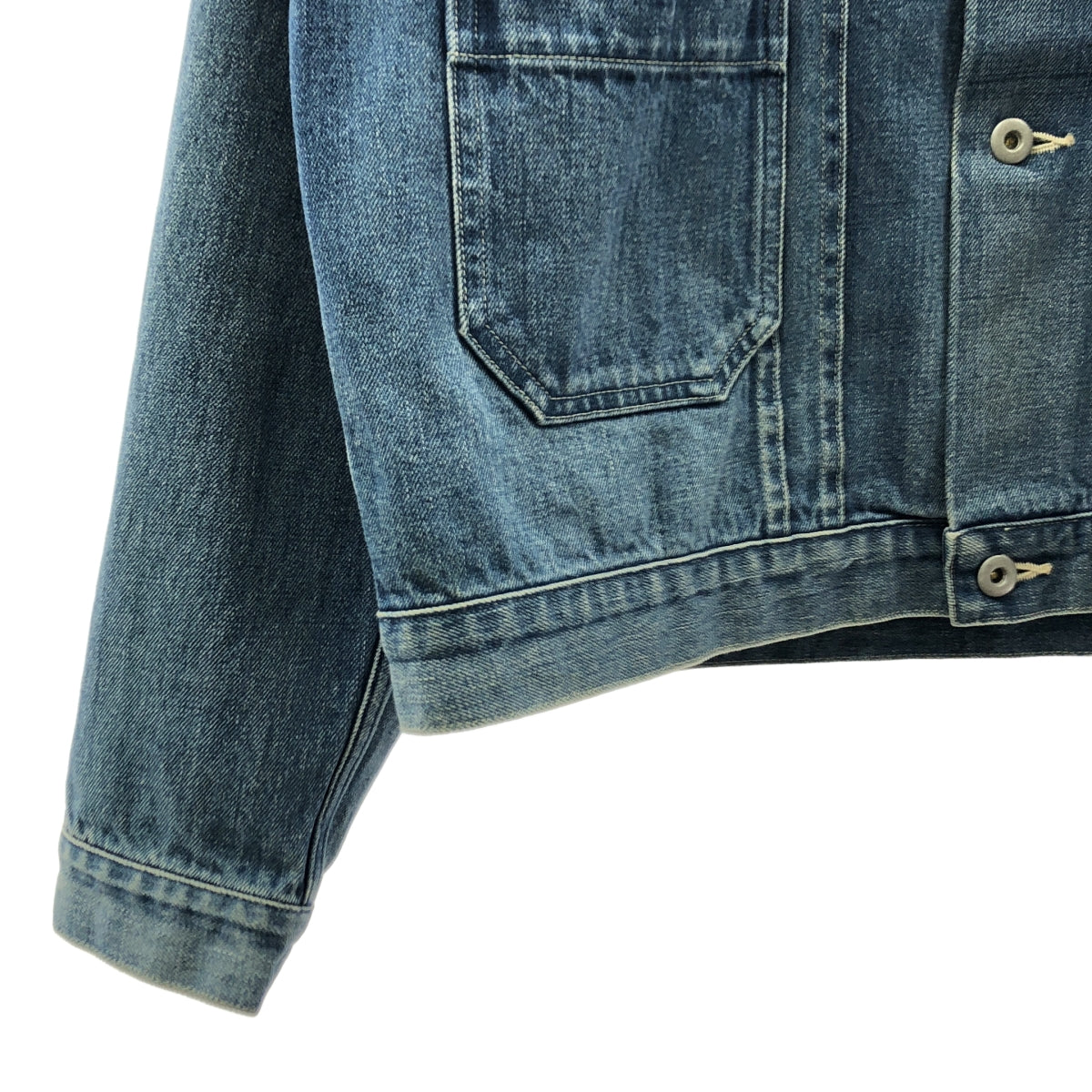 chimala / チマラ | ヴィンテージ加工 オーバーシルエット セルビッチ デニムジャケット | M | レディース