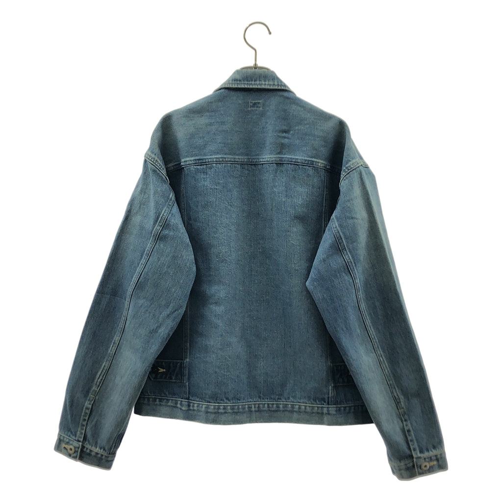 chimala / チマラ | ヴィンテージ加工 オーバーシルエット セルビッチ デニムジャケット | M | レディース