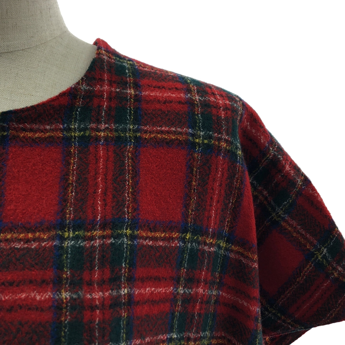 【新品】  R & D.M.Co- / オールドマンズテーラー | WOOL TARTAN CHECK POCET DRESS ウール タータンチェック ポケットドレス ワンピース | S | Royal Stewart / ロイヤルスチュワート | レディース