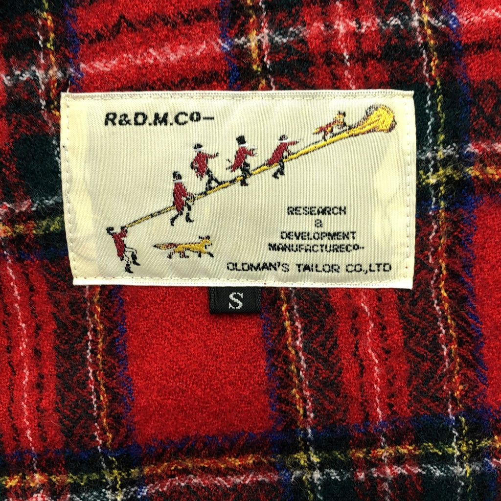 【신품】 R &amp; DMCo- / 올드 맨즈 테일러 | WOOL TARTAN CHECK POCET DRESS 울 타탄 체크 포켓 드레스 원피스 | S | Royal Stewart / 로얄 스튜어트 |