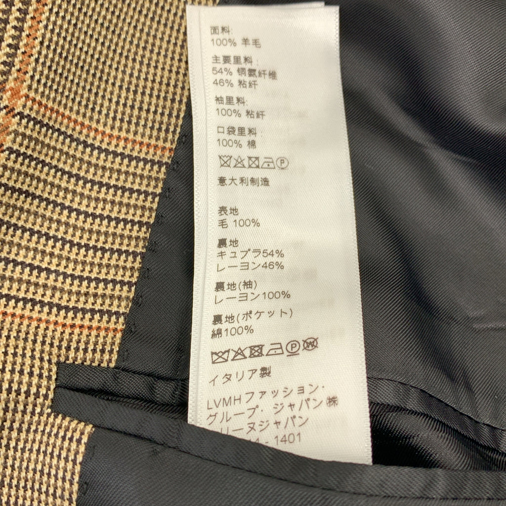 CELINE / セリーヌ | ウール チェック 2B シングルブレスト テーラードジャケット / 総裏地 | 36 | レディース