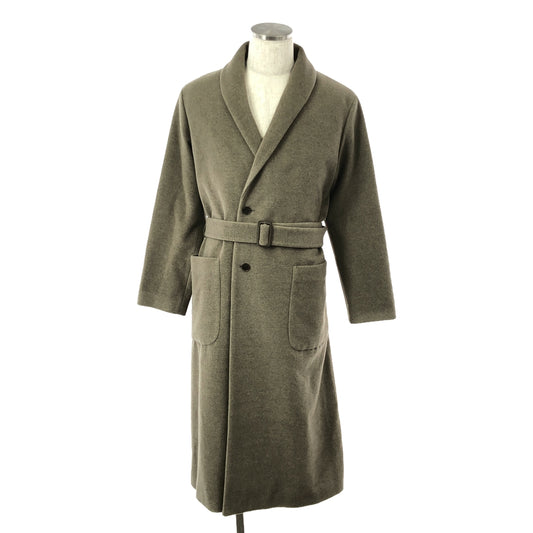 [Good Condition] AURALEE / AURALEE | 2024AW | × TEKLA / TEKLA ROBE COAT / Shawl Collar Belted Over Robe Coat | 1 | Soll | Men's