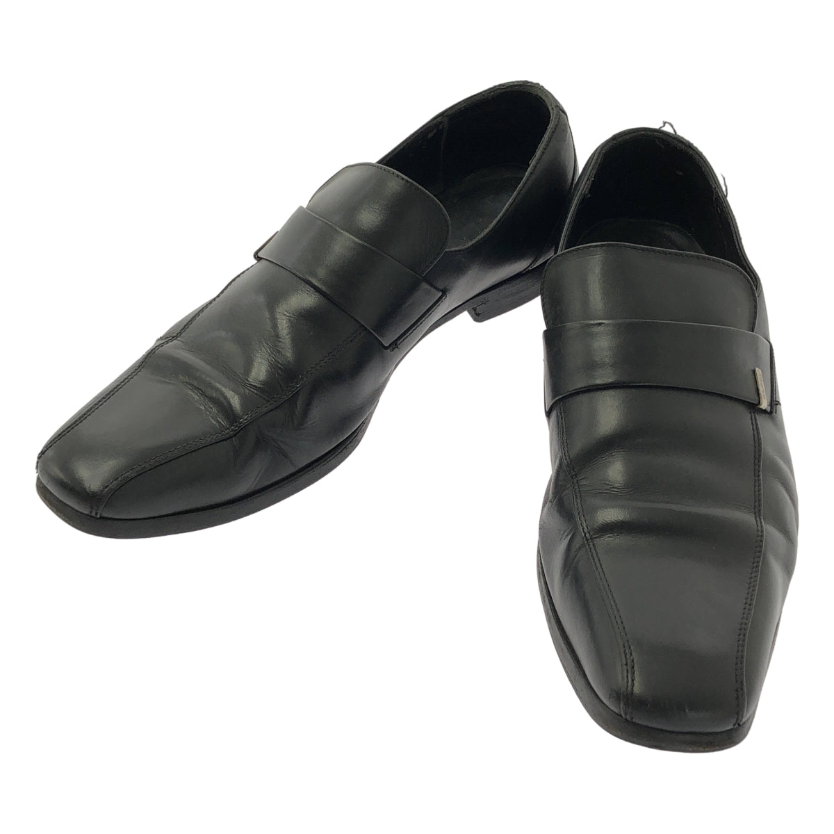 GUCCI / グッチ | スクエアトゥ ビジネスシューズ | 40.5 | ブラック