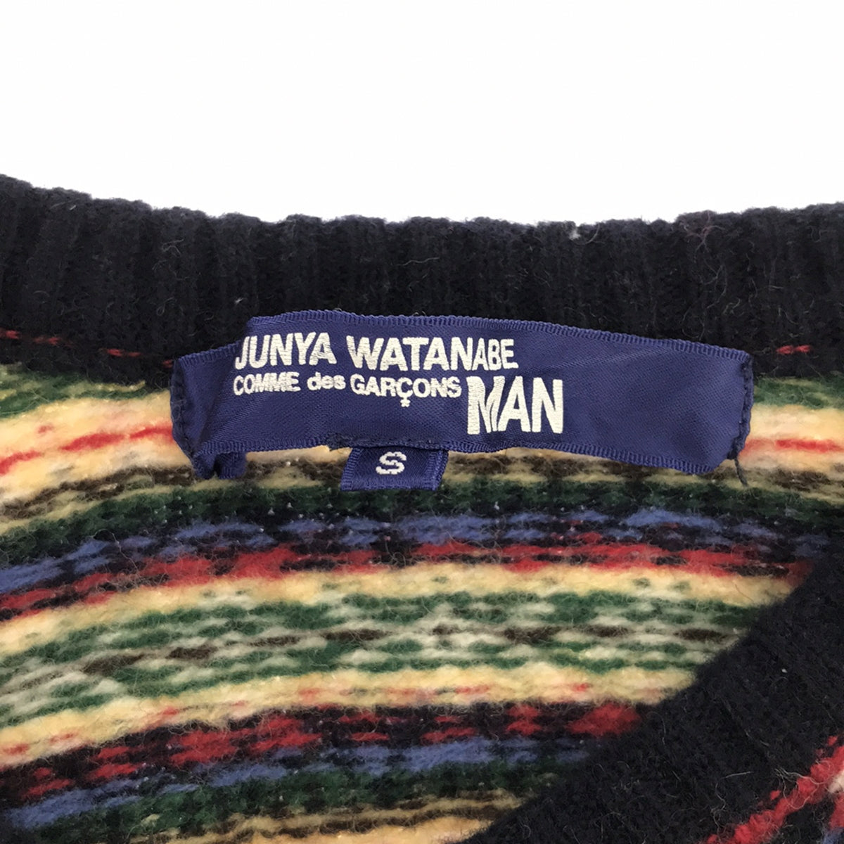 JUNYA WATANABE COMME des GARCONS MAN / ジュンヤワタナベコムデギャルソンマン | 2005AW | ノルディック柄 ジャガード Vネックニット | S | メンズ