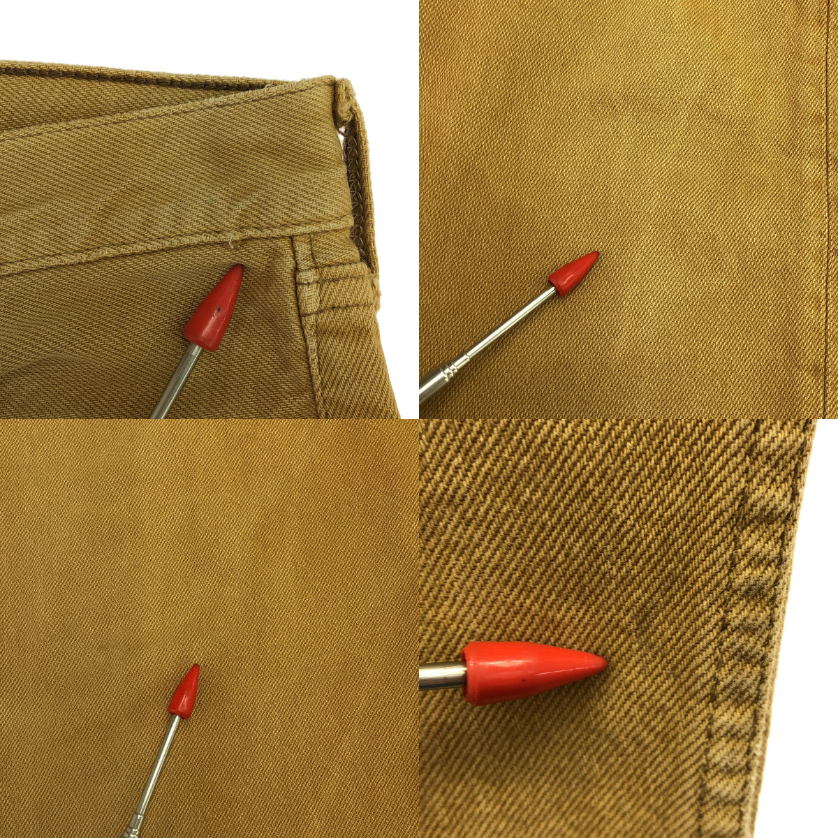 Levi's | 90 年代復古 501 色織牛仔褲，刻有 524 | W32 L34 |米色 |男士