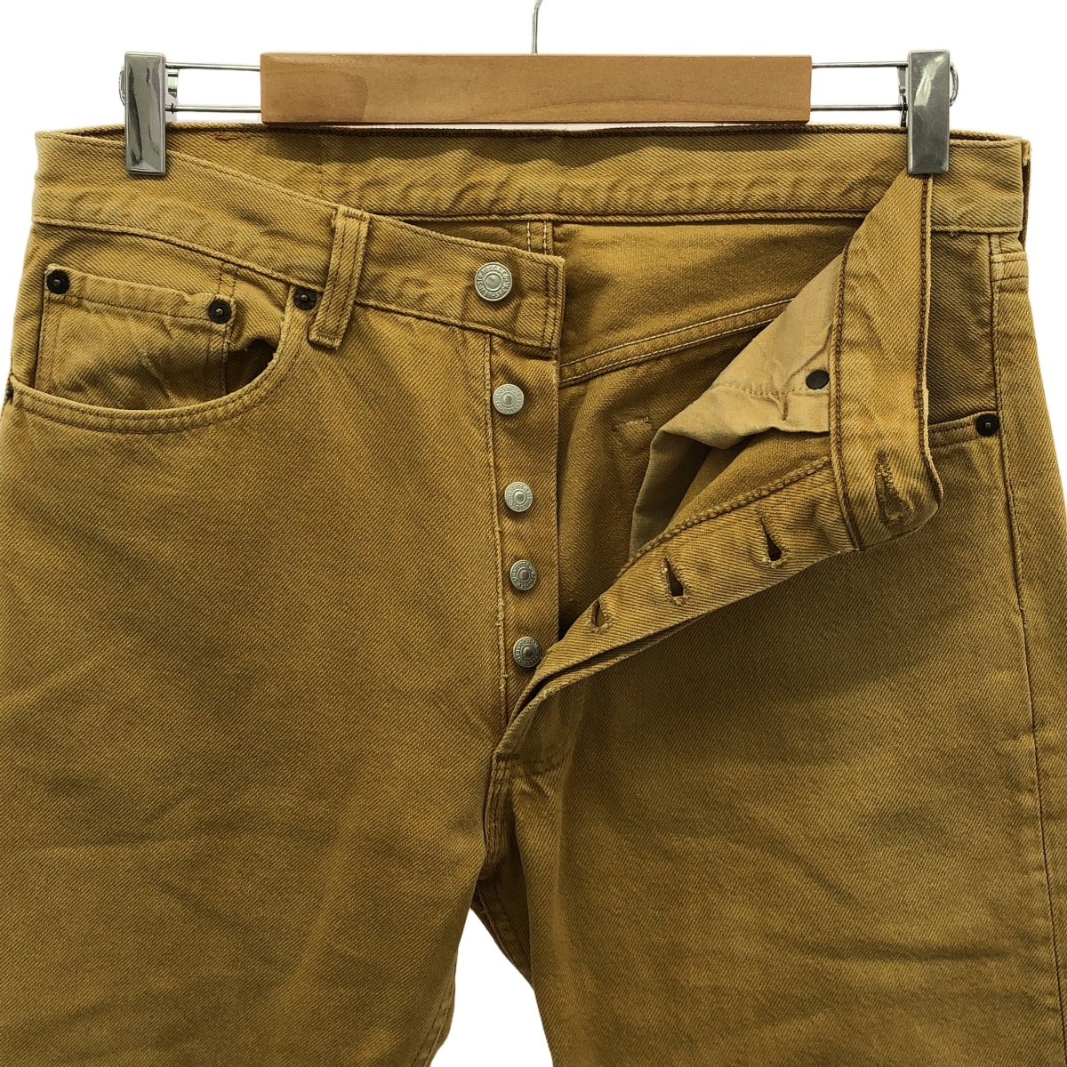 Levi's | 90 年代復古 501 色織牛仔褲，刻有 524 | W32 L34 |米色 |男士