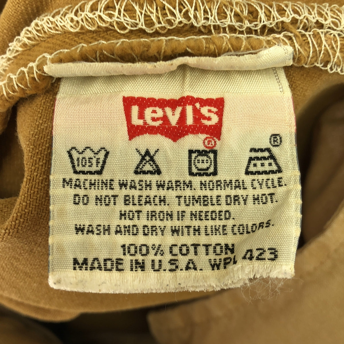 Levi's | 90 年代復古 501 色織牛仔褲，刻有 524 | W32 L34 |米色 |男士
