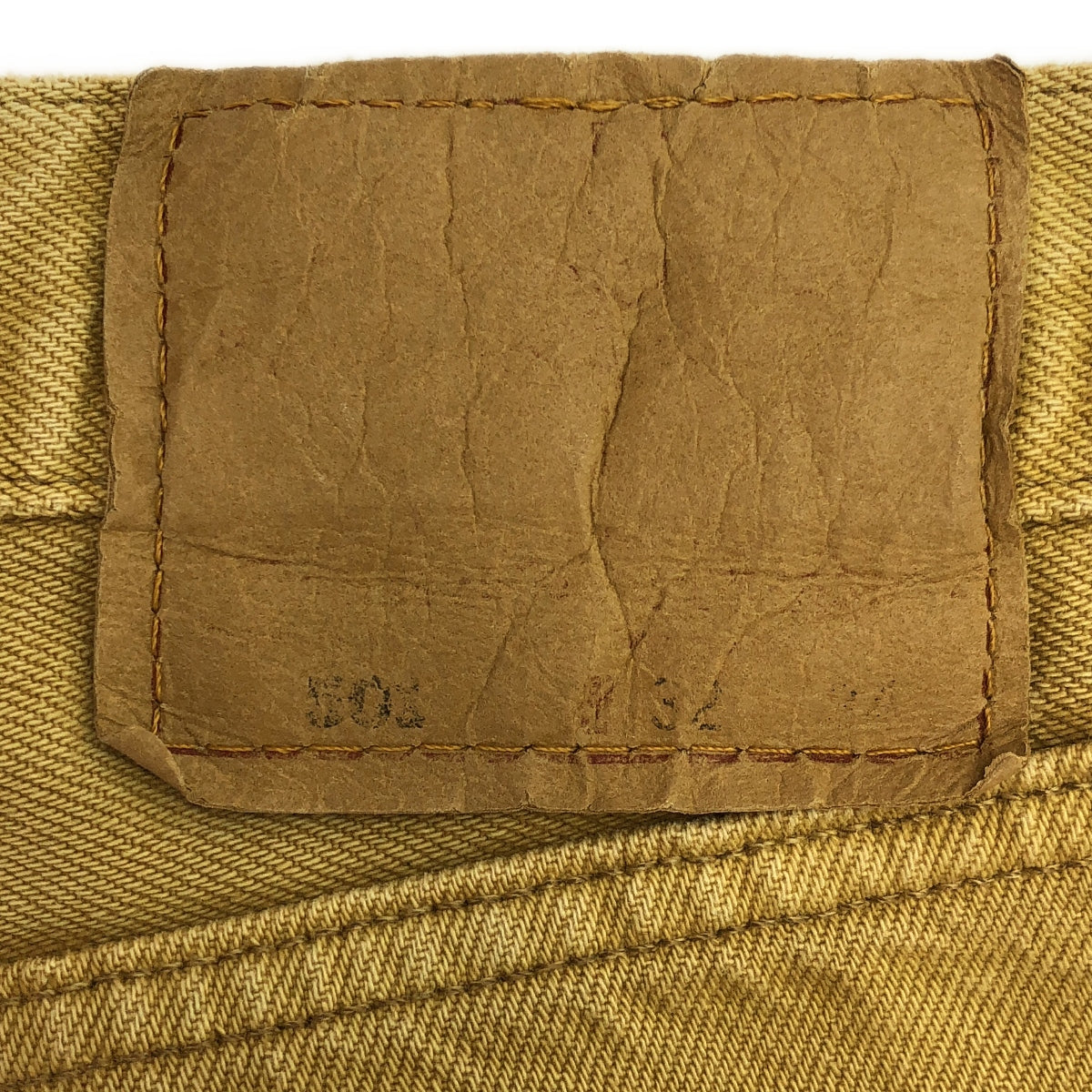 Levi's | 90 年代復古 501 色織牛仔褲，刻有 524 | W32 L34 |米色 |男士