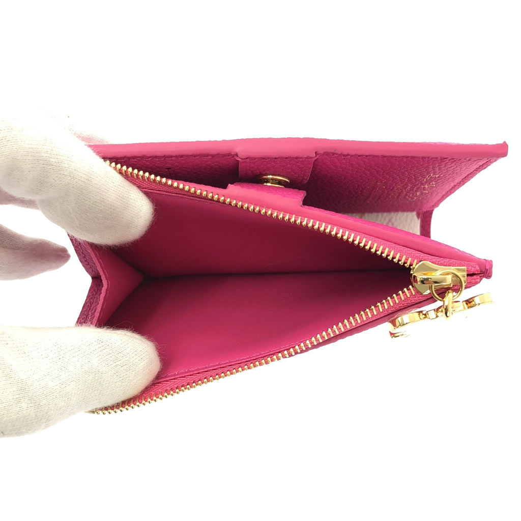 【美品】  Louis Vuitton / ルイヴィトン | × TM 村上隆コラボ M14087 Lisa Wallet モノグラム ポルトフォイユ リサ ウォレット 二つ折り財布 | ピンク | レディース