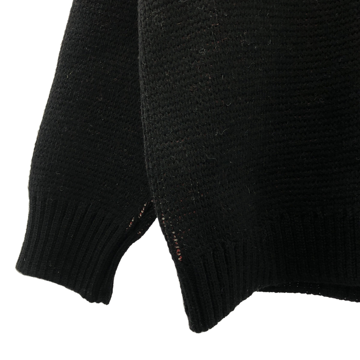 Needles / ニードルス | 2024AW | Crew Neck Sweater - Argyle / アーガイル クルーネックセーター ニット | XL | ブラック/ホワイト/レッド | メンズ