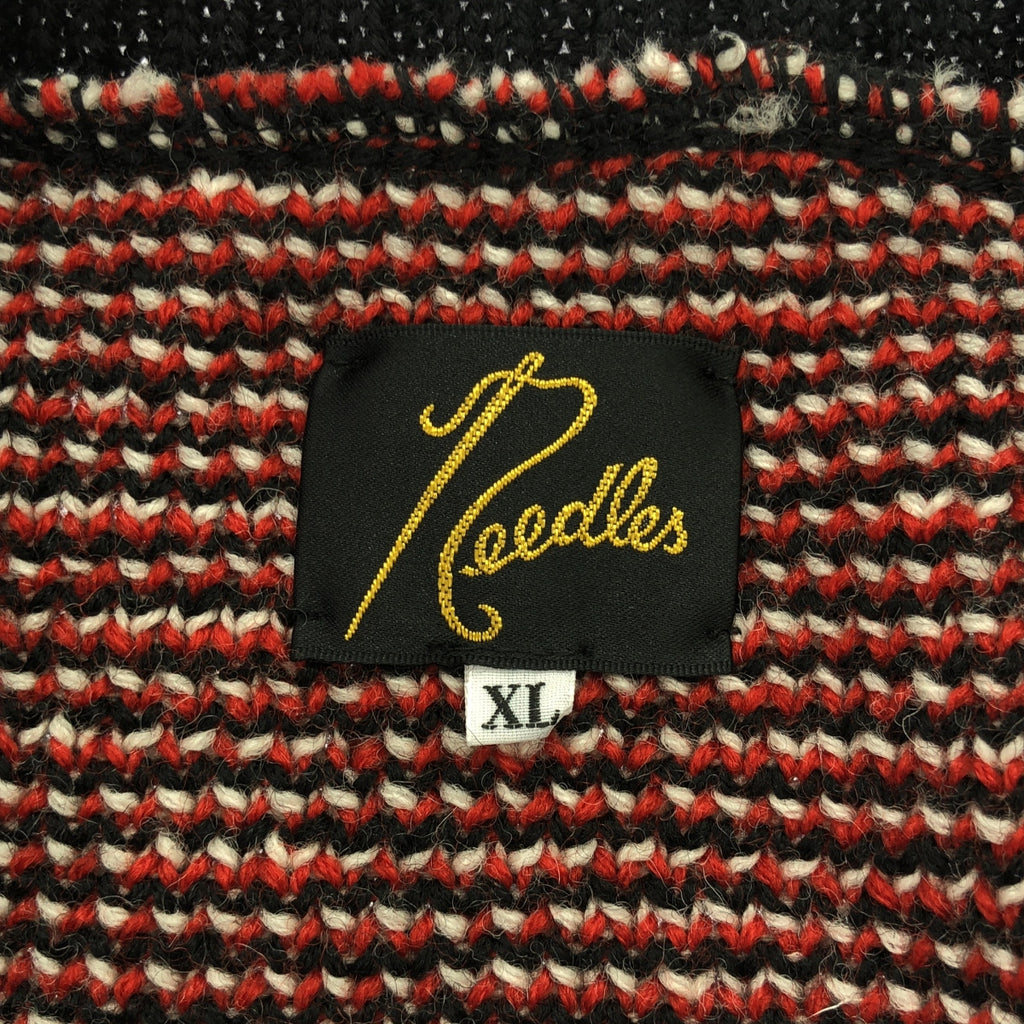 Needles / ニードルス | 2024AW | Crew Neck Sweater - Argyle / アーガイル クルーネックセーター ニット | XL | ブラック/ホワイト/レッド | メンズ