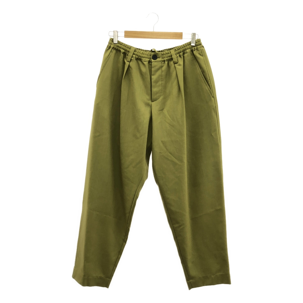 [New] MARNI | 2024SS | Wool Tropical Shirring 1P Tapered Pants | 48 | Khaki | Men's