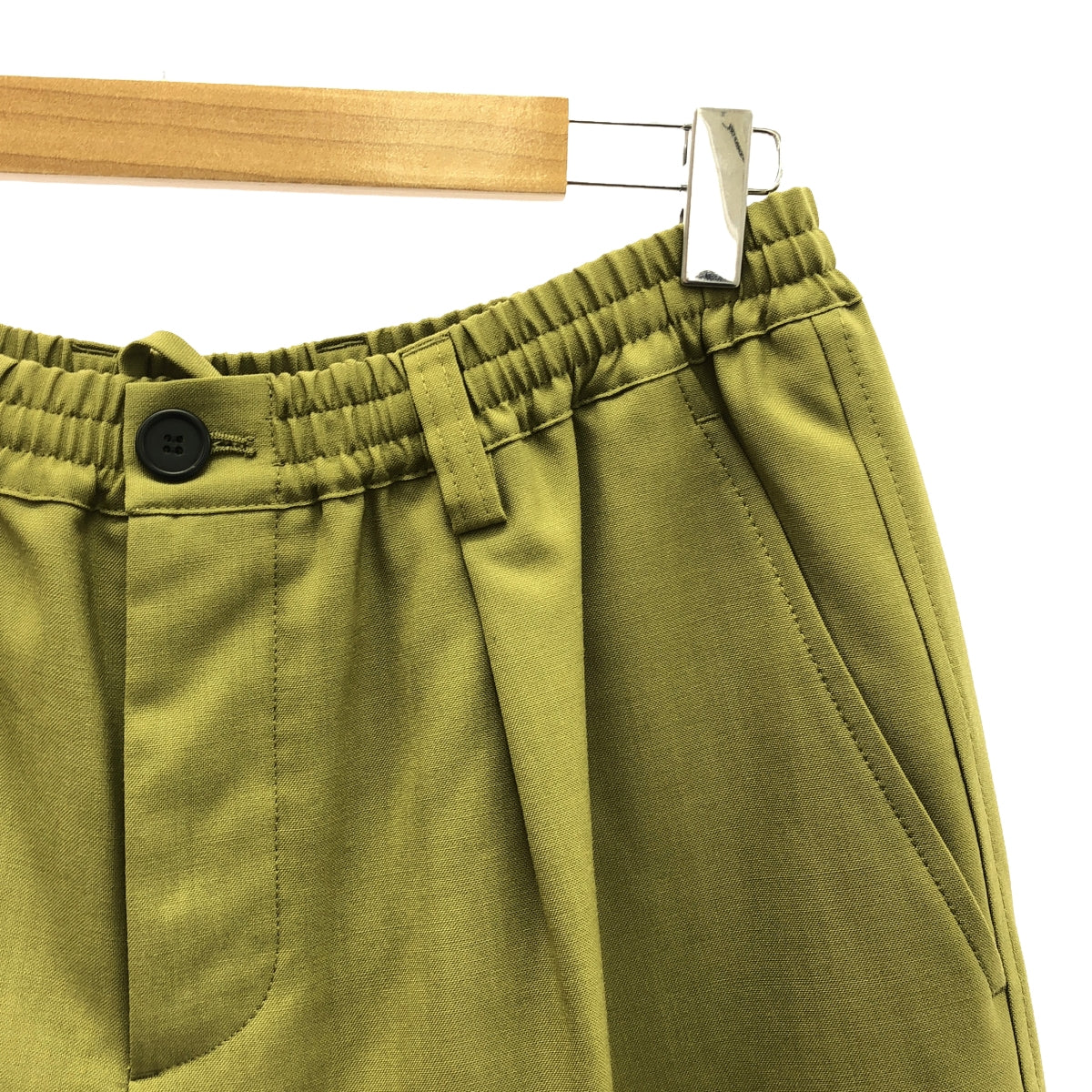 [New] MARNI | 2024SS | Wool Tropical Shirring 1P Tapered Pants | 48 | Khaki | Men's