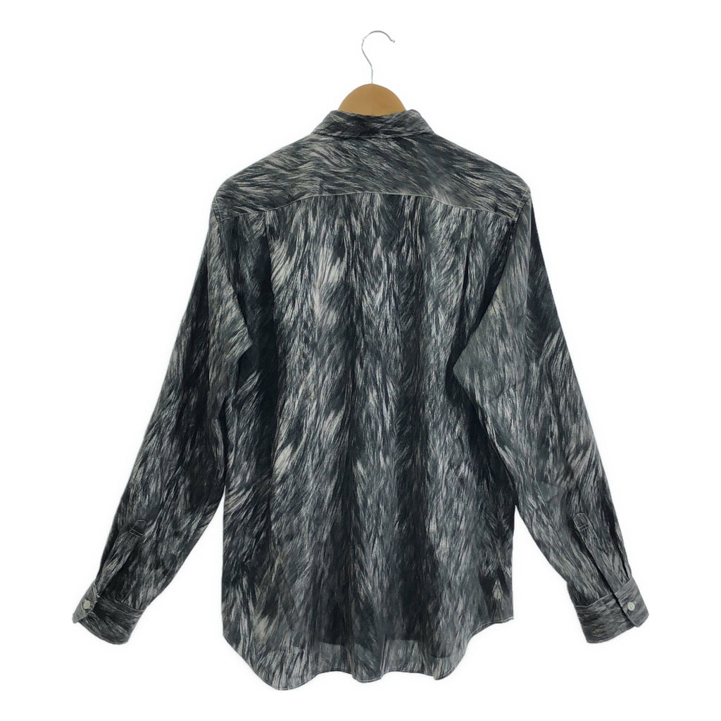 COMME des GARÇONS HOMME PLUS | 2023 秋冬 |聚酯圖案印花襯衫 |尺寸 M |灰色|男士