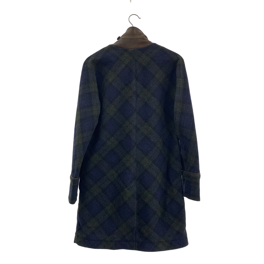 RAINMAKER / 레인 메이커 | 울 본딩 체크 스텐 컬러 코트 | 46 | 남성