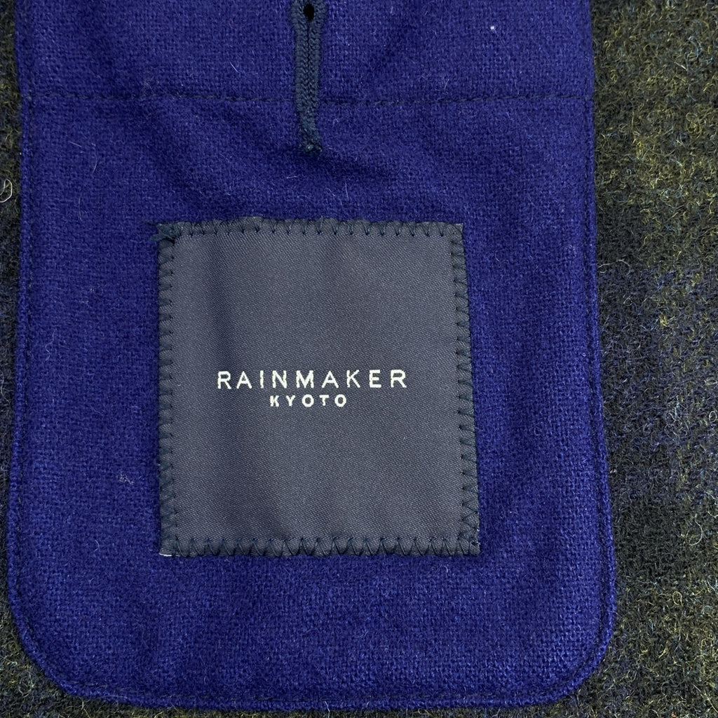 RAINMAKER / 레인 메이커 | 울 본딩 체크 스텐 컬러 코트 | 46 | 남성
