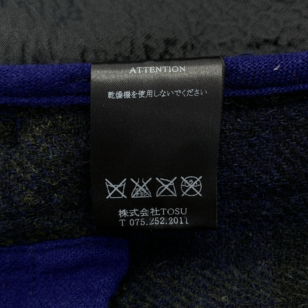 RAINMAKER / 레인 메이커 | 울 본딩 체크 스텐 컬러 코트 | 46 | 남성