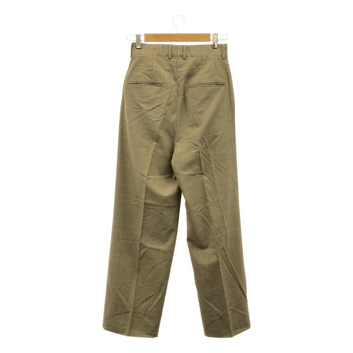 AURALEE | SUPER FINE TROPICAL WOOL SLACKS | 0 | TOP GRAY BEIGE | Women's