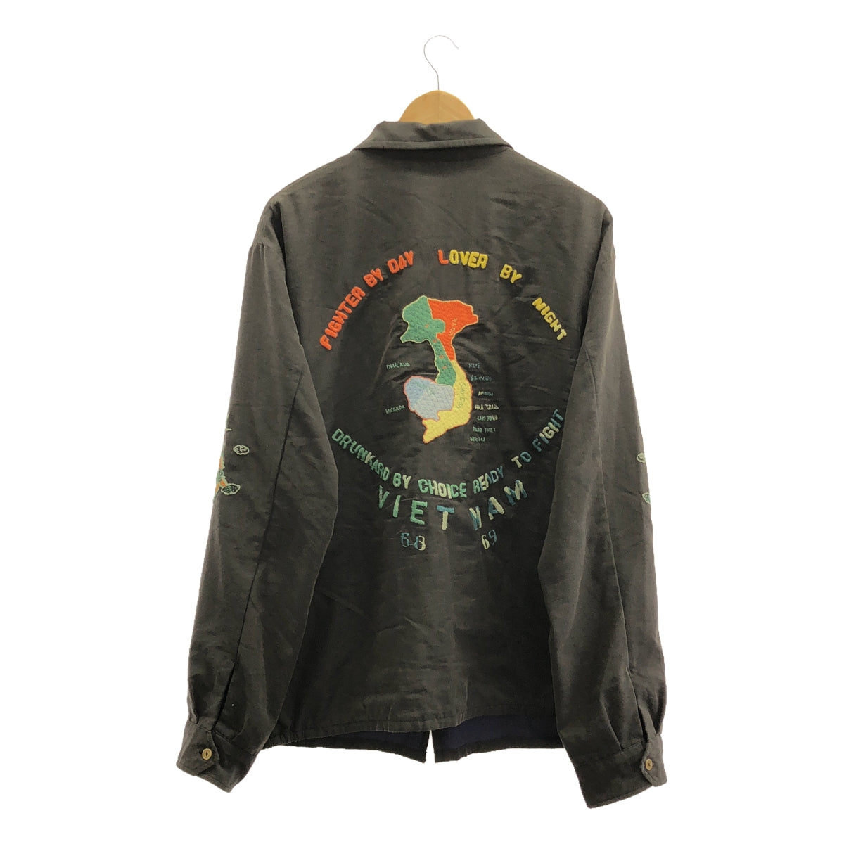 동양 엔터프라이즈 / 토요 엔터 프라이즈 | TT15395 / Late 1960s Style Cotton Rayon Vietnam Jacket / VIETNAM MAP (AGING MODEL) / 재킷 | XL | 남성