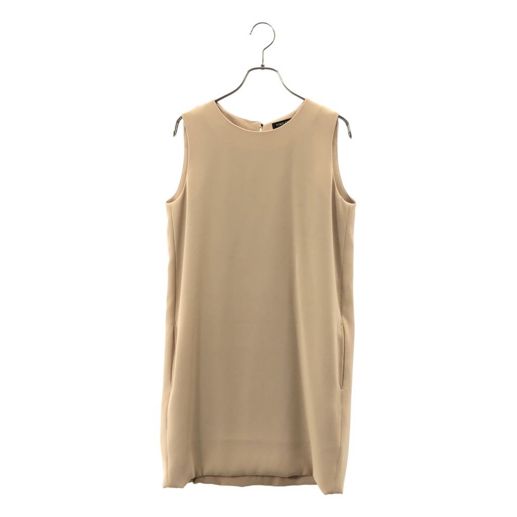 YOKO CHAN / 요코짱 | 옆주머니 민소매 원피스 / 전면 안감 | 38 | 베이지 계열 | 여성