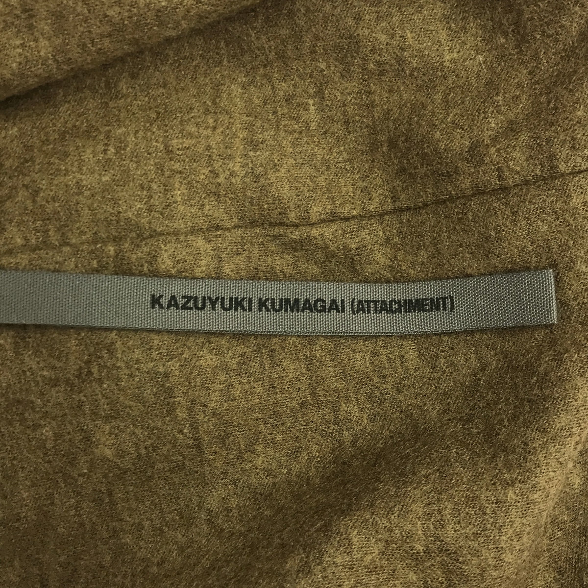 熊谷一幸配件|羊毛法蘭絨光滑披肩大衣 | 2 |布朗 |男士