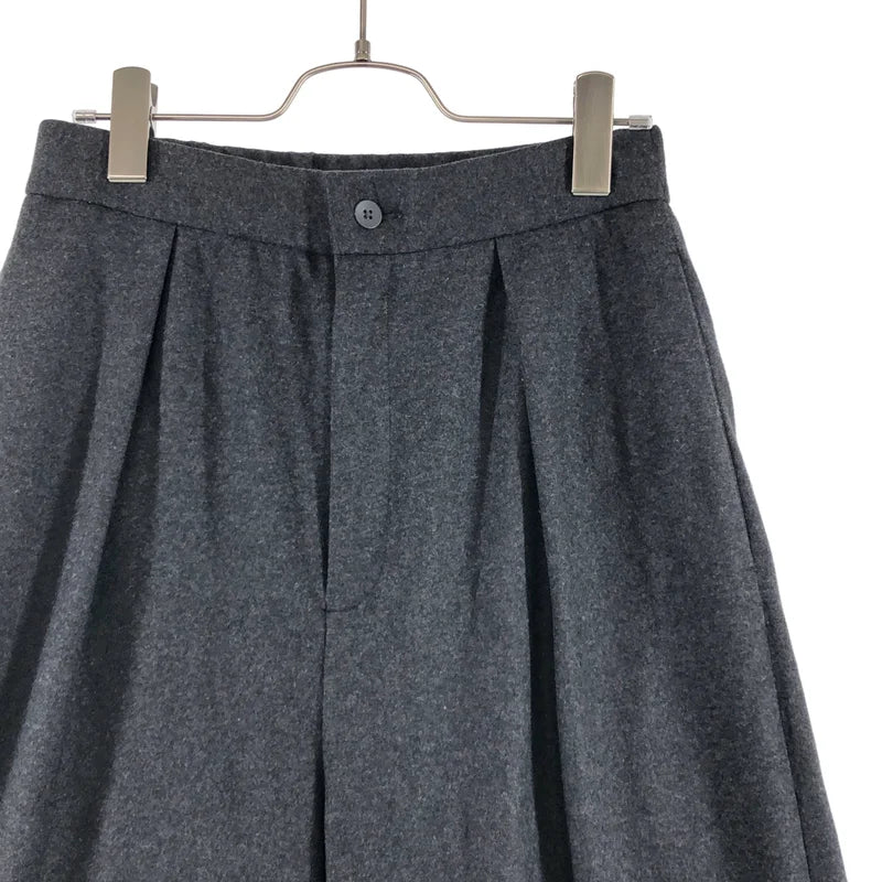 ATON / エイトン | ウール タック ワイドパンツ | 01 | レディース