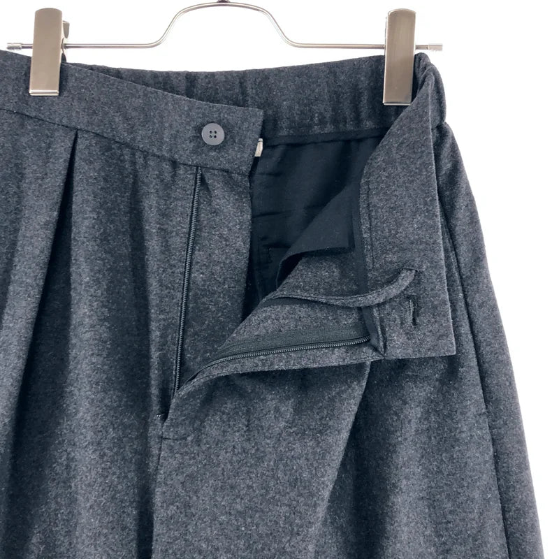 ATON / エイトン | ウール タック ワイドパンツ | 01 | レディース