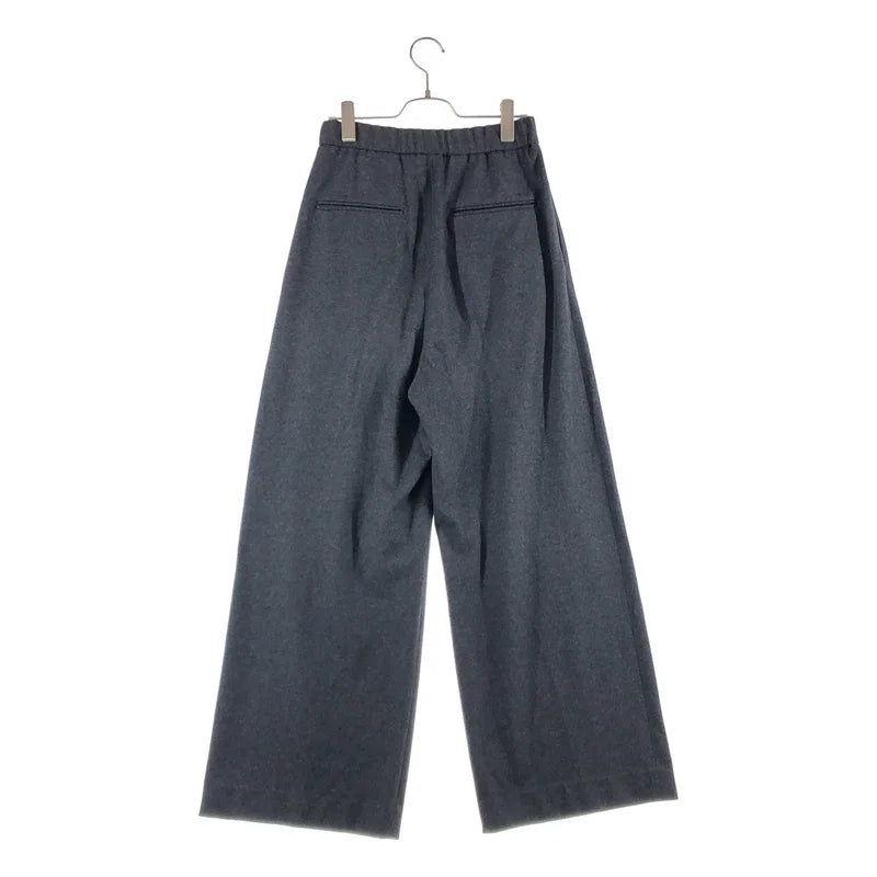 ATON / エイトン | ウール タック ワイドパンツ | 01 | レディース