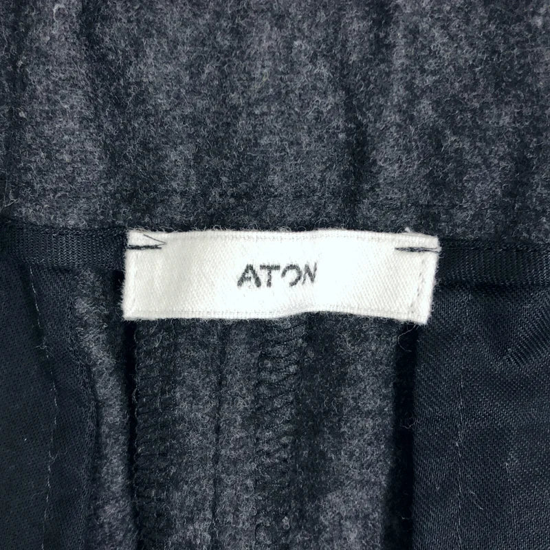 ATON / エイトン | ウール タック ワイドパンツ | 01 | レディース