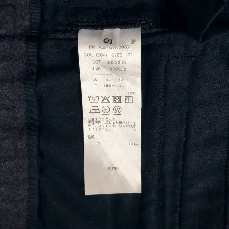 ATON / エイトン | ウール タック ワイドパンツ | 01 | レディース