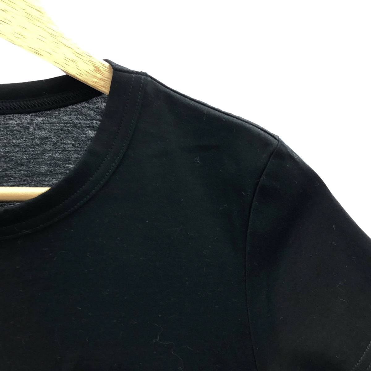 【美品】  sacai / サカイ | コットン サイドプリーツ ドッキング Tシャツ | 2 | ブラック | レディース
