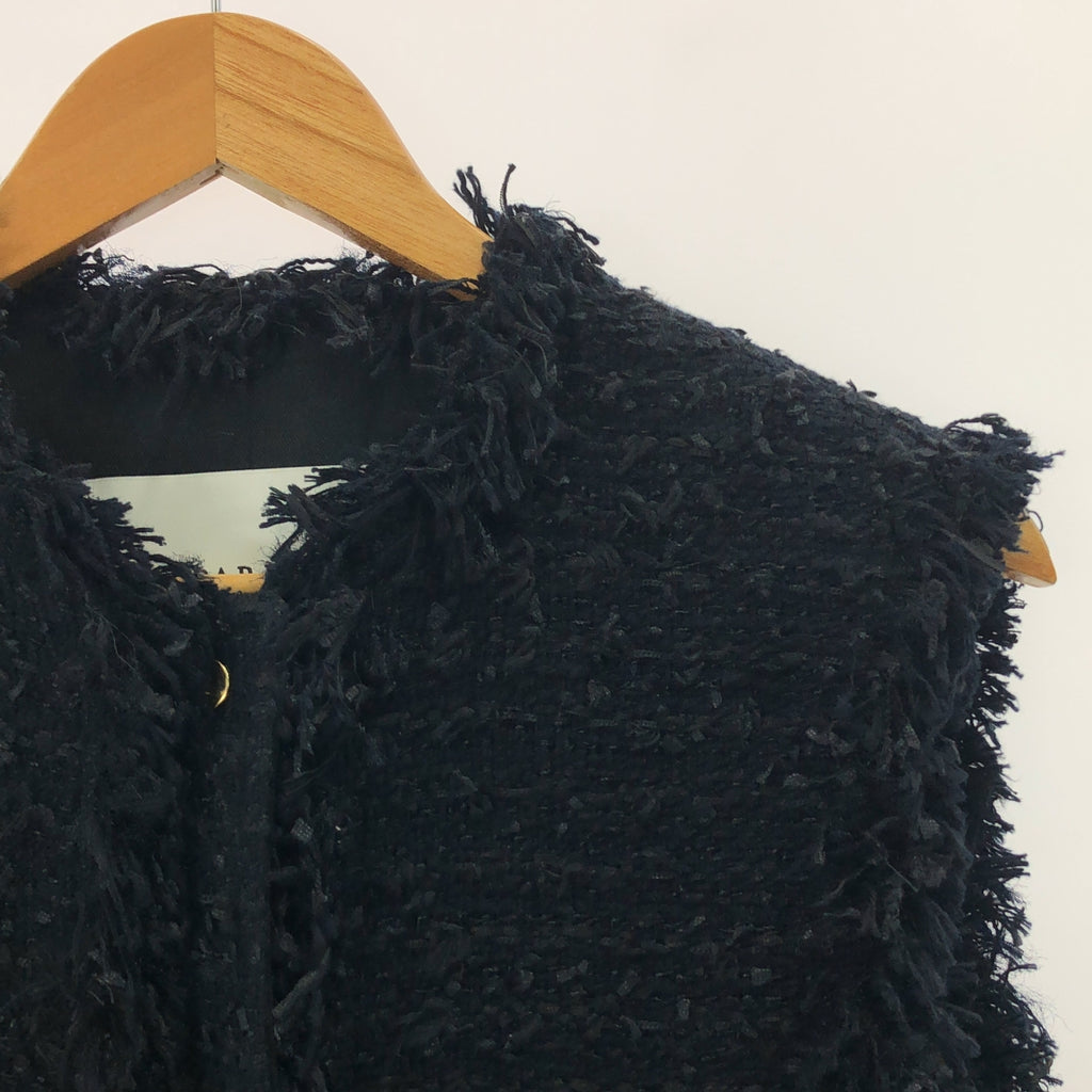 DEPAREILLE / デパリエ | フリンジ ツイード ベスト | 38 | レディース