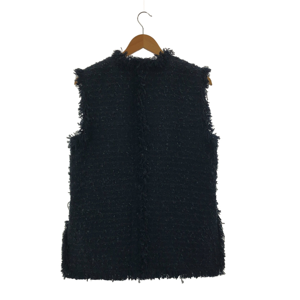 DEPAREILLE / デパリエ | フリンジ ツイード ベスト | 38 | レディース