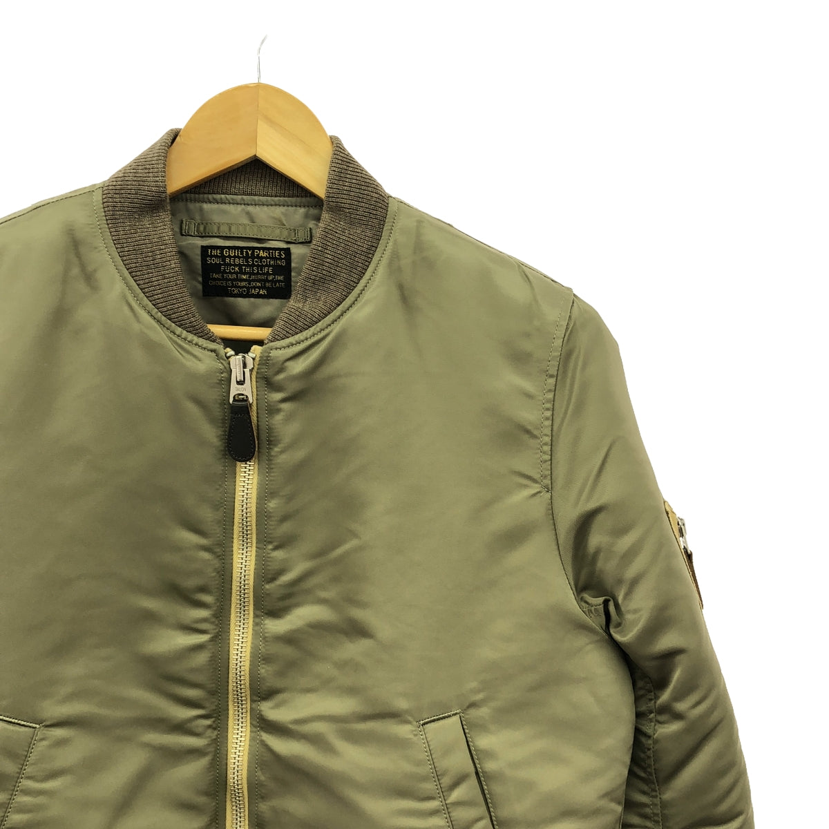 【美品】  WACKO MARIA / ワコマリア | 2014AW | MA-1 JKT GUILTY PARTIES エムエー1 フライト ジャケット | S | オリーブ | メンズ