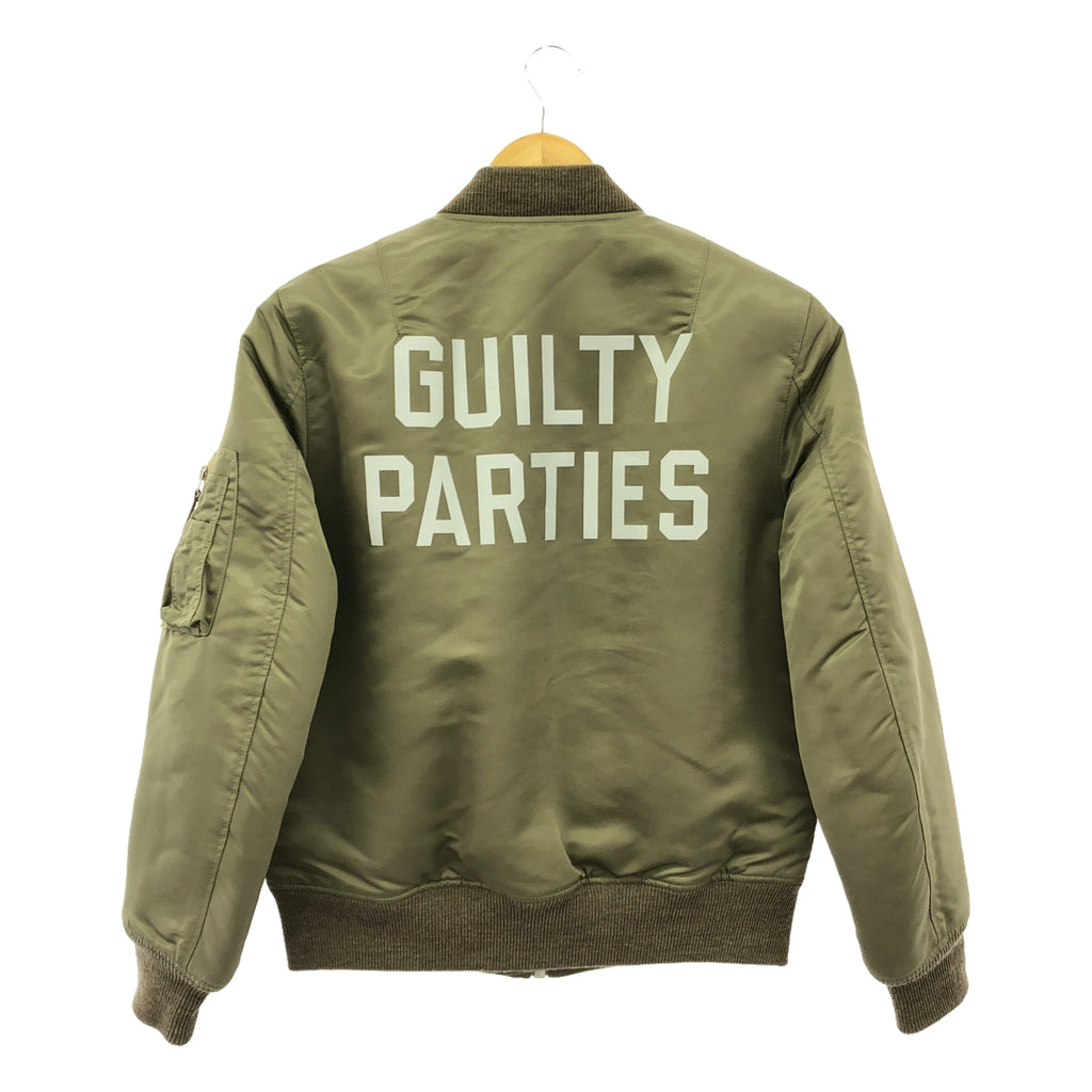 【美品】  WACKO MARIA / ワコマリア | 2014AW | MA-1 JKT GUILTY PARTIES エムエー1 フライト ジャケット | S | オリーブ | メンズ