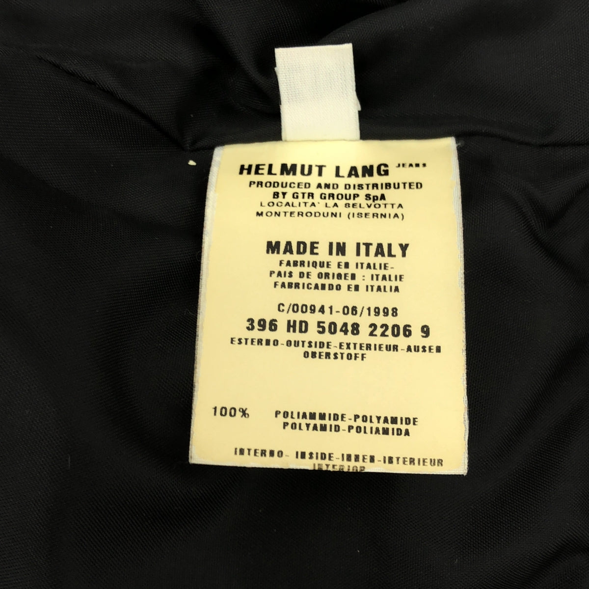 HELMUT LANG | 1998秋冬系列 | Helmut Lang 1998年秋冬系列連帽羽絨外套 | 40碼 |