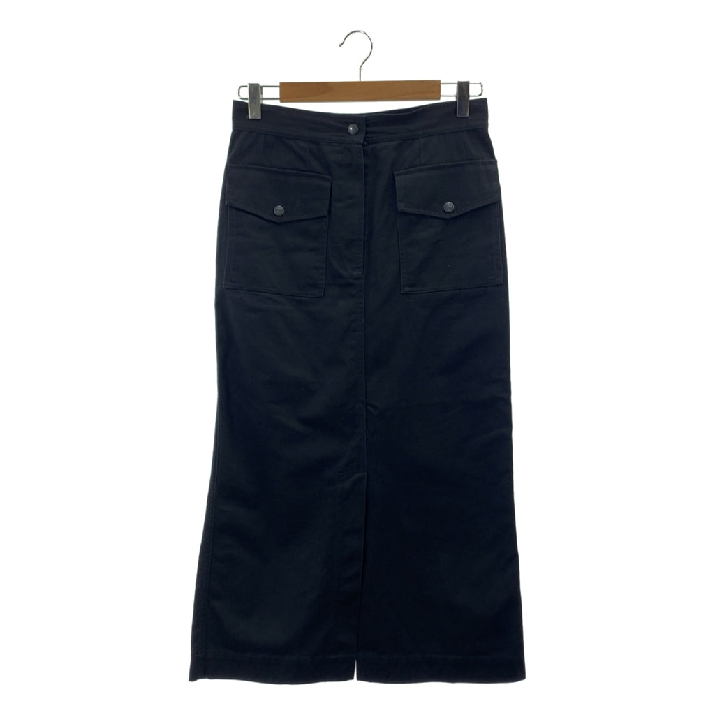 DRIES VAN NOTEN / ドリスヴァンノッテン | パッチポケット スリットスカート | 36 | レディース