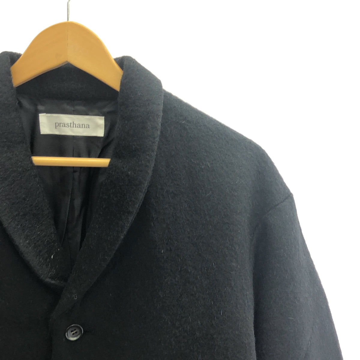 【新品】  prasthana / プラスターナ | circular coat | M | ブラック | メンズ