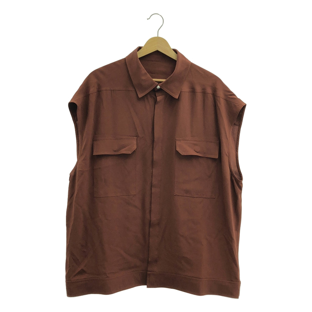 Rick Owens | 2024 春夏系列 | LIDO 無袖 Jumbo 外套襯衫 | 尺寸 40 | 女款