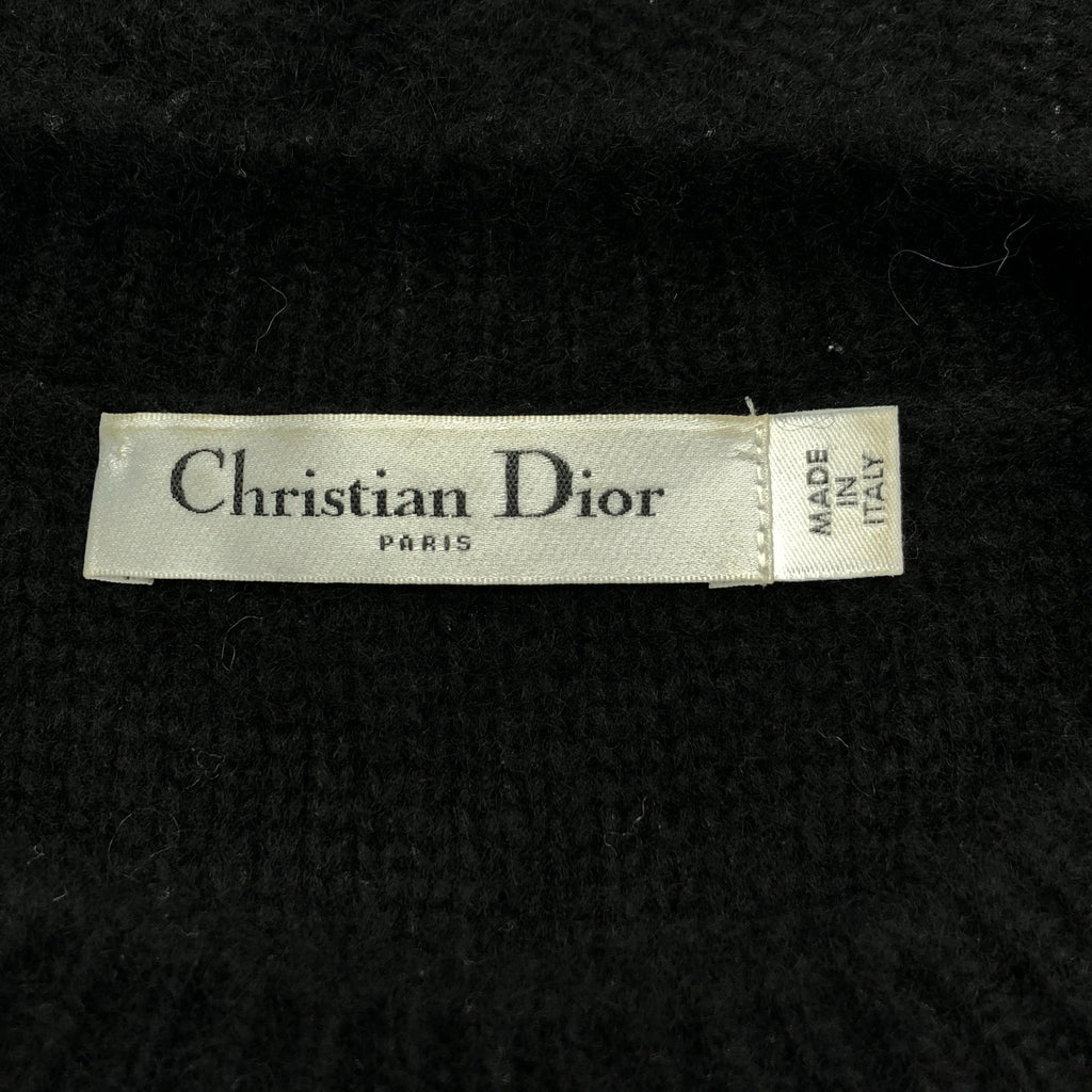 Christian Dior / 기독교 디올 | 캐시미어 실크 모헤어 아가일 무늬 크루넥 니트 | 34 | 여성