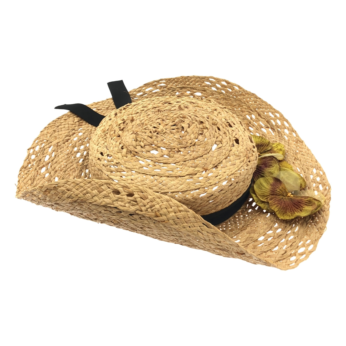 Modiste / モディスト | Armand / アルマン リボン ラフィア ハット 帽子 |