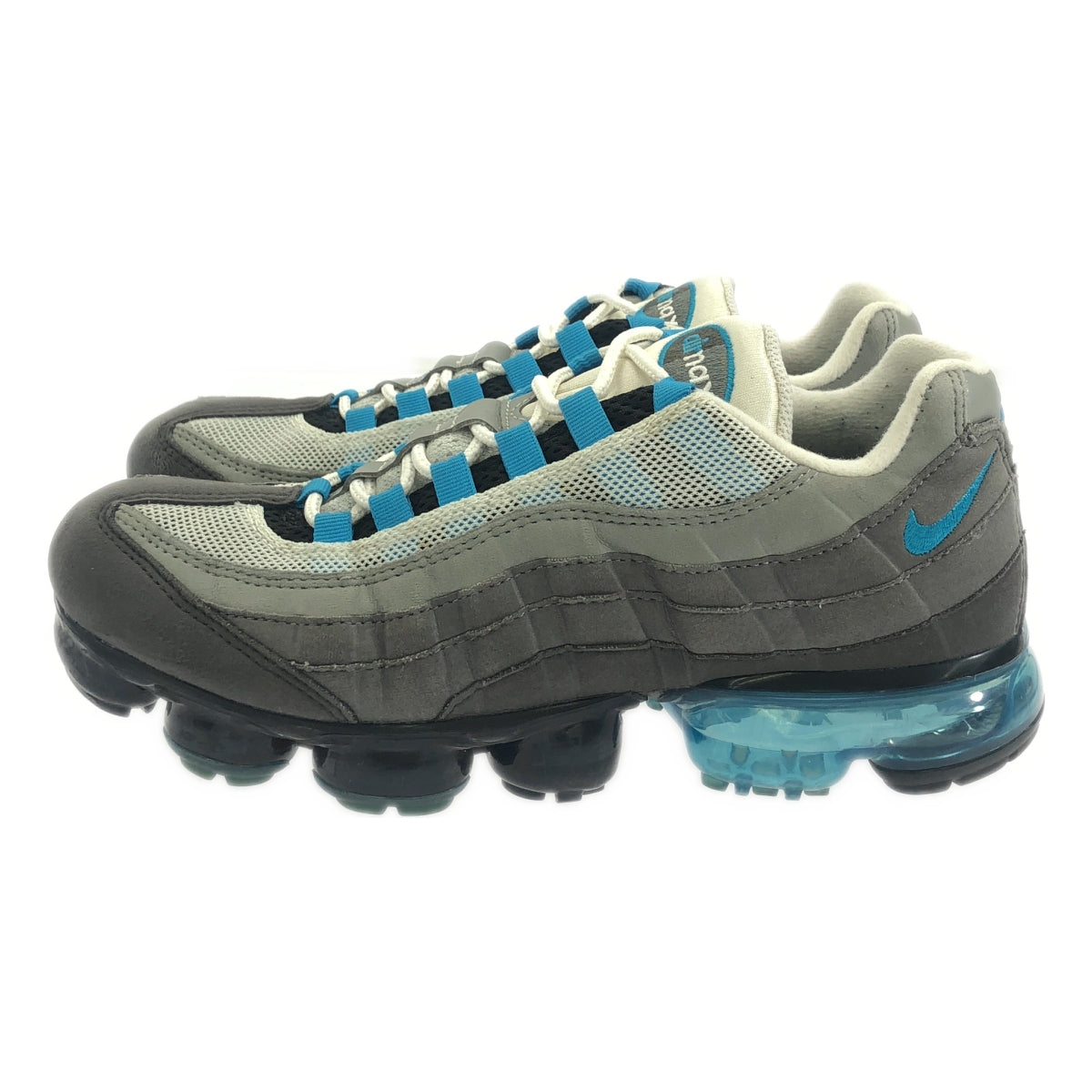 NIKE | AIR VAPORMAX 95 NEO TURQUOISE SNEAKERS | 25.5 | GRAY x BLUE | WOMEN'S