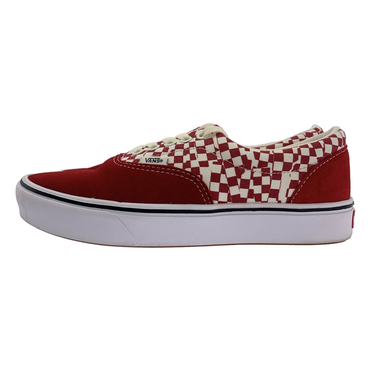 【美品】  VANS / バンズ | Comfycush Era / エラ チェッカー スニーカー | 25 | レッド/ホワイト | レディース