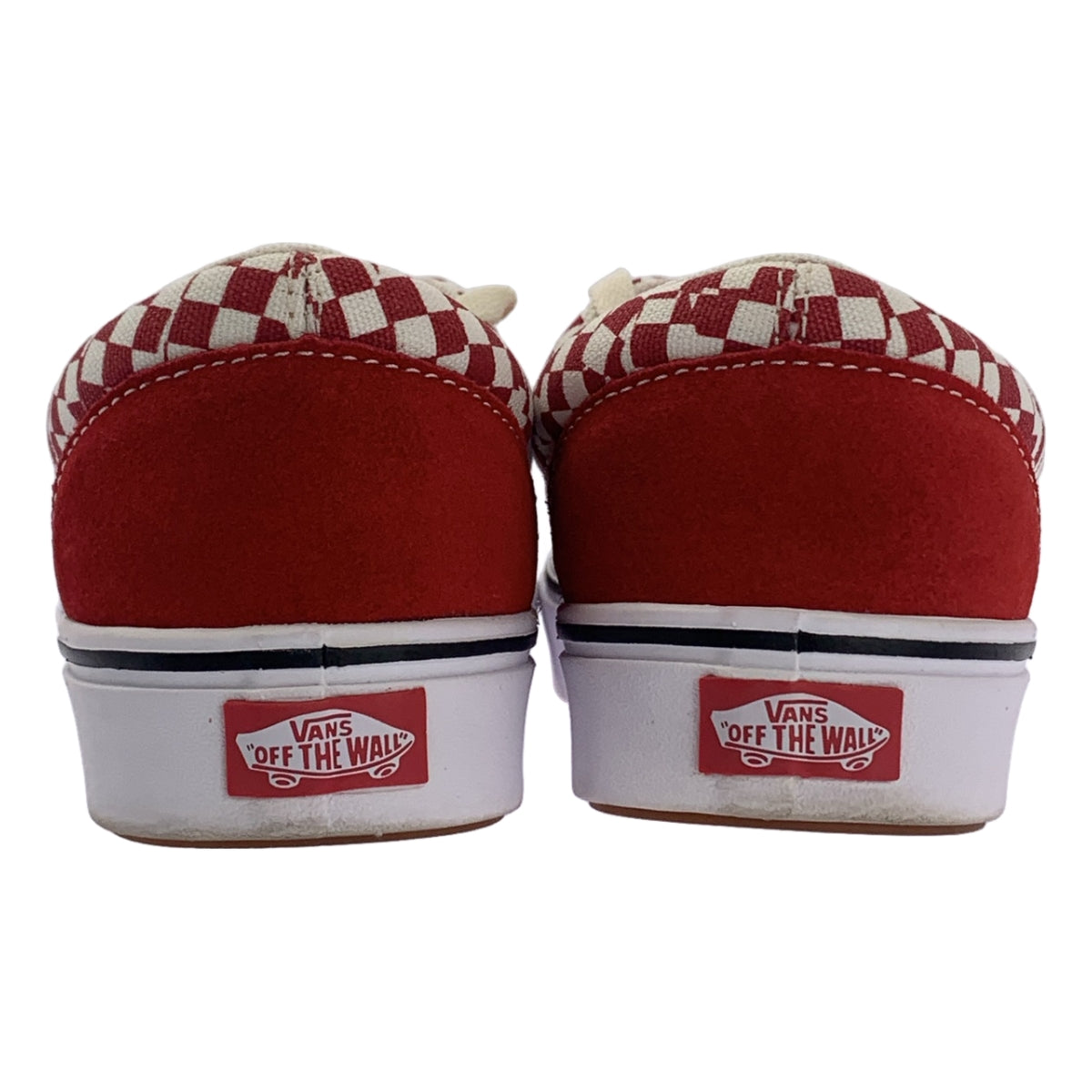 【美品】  VANS / バンズ | Comfycush Era / エラ チェッカー スニーカー | 25 | レッド/ホワイト | レディース