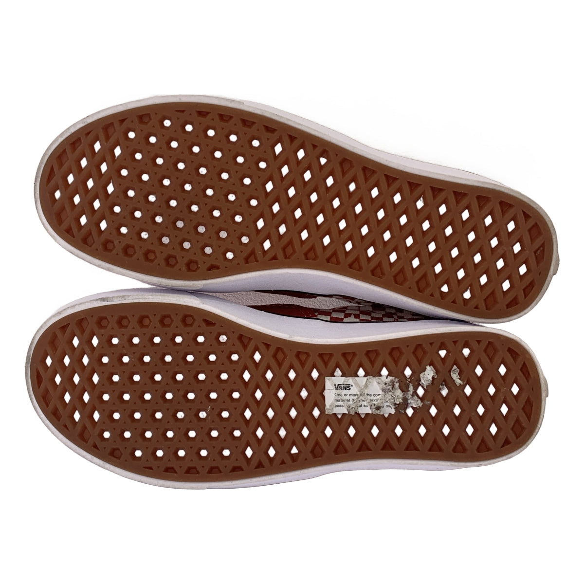 【美品】  VANS / バンズ | Comfycush Era / エラ チェッカー スニーカー | 25 | レッド/ホワイト | レディース