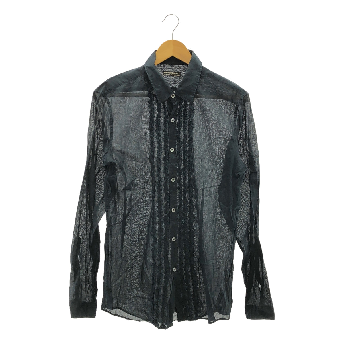 Burberry | Ruffled gauze shirt | 40 (15 3/4) | Men's