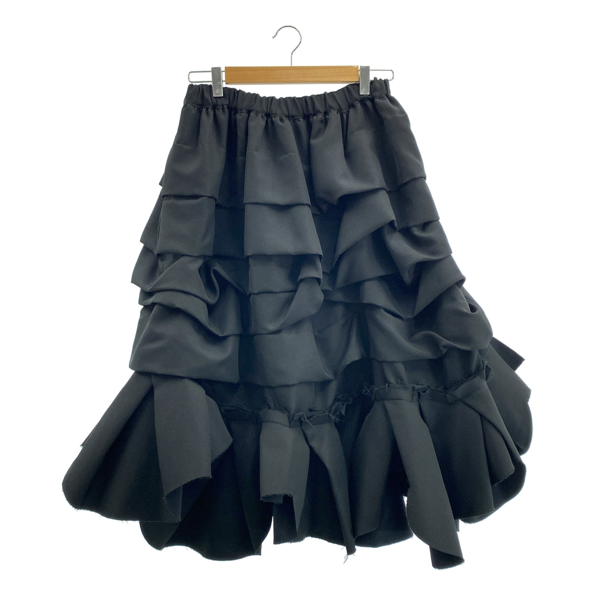COMME des GARÇONS | 聚酯不對稱抽繩分層蓬鬆半身裙 | M碼 | 女款