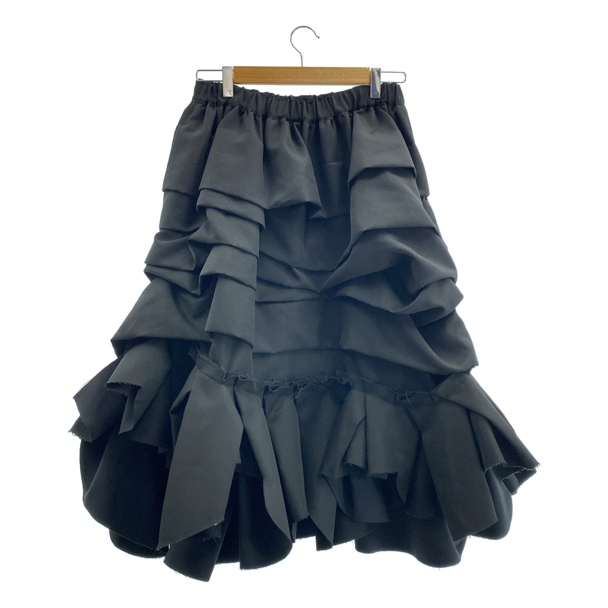COMME des GARÇONS | 聚酯不對稱抽繩分層蓬鬆半身裙 | M碼 | 女款