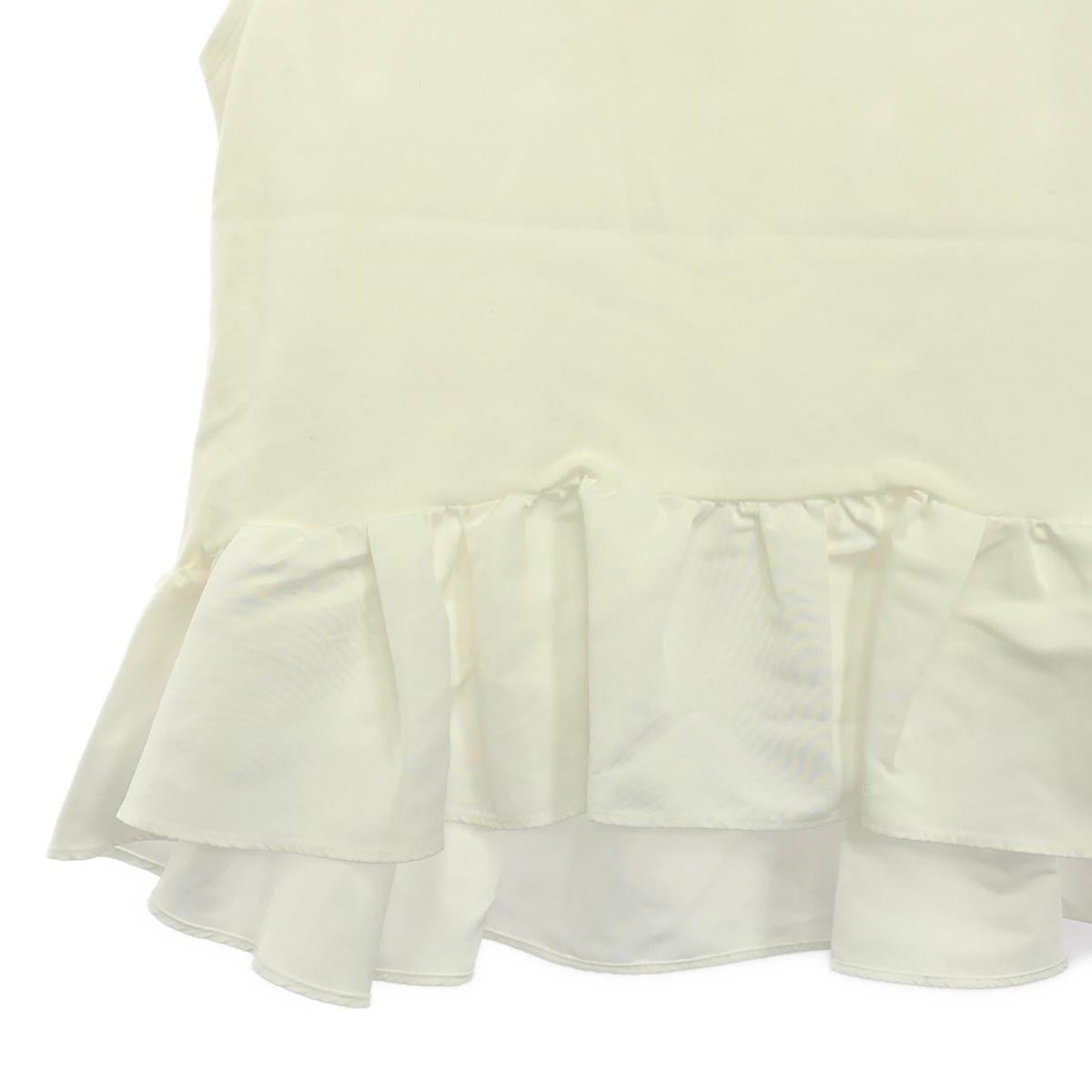 CELFORD | Ruffled Sleeveless Peplum Top | S | White | Women's